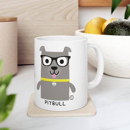 Bow Wow Meow Pitbull Ceramic Mug