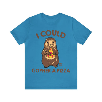 Gopher a Pizza Unisex Short Sleeve Tee