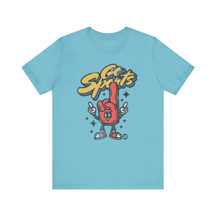 Go Sports Tee, Cute Go Sports Foam Finger Tshirt