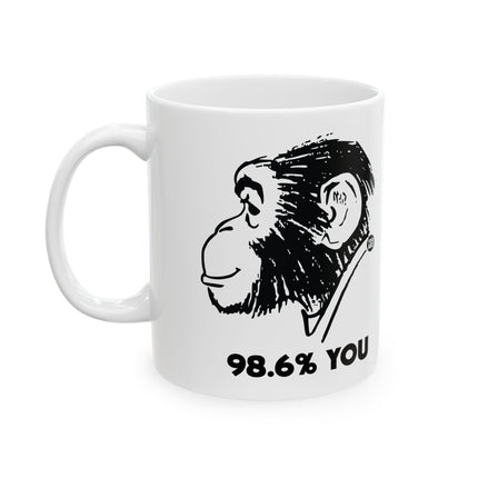 98.6% You Chimp Ceramic Mug