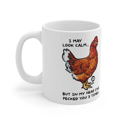Chicken Peck Ceramic Mug