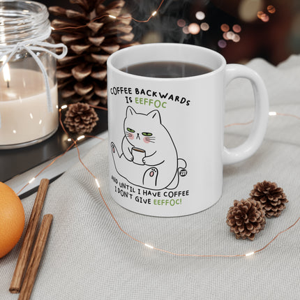 Coffee Eeeffoc Cat Ceramic Mug