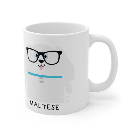 Bow Wow Meow Maltese Ceramic Mug