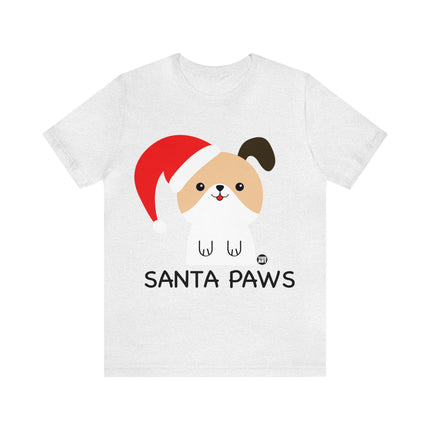 Santa Paws Dog Christmas Unisex Tee