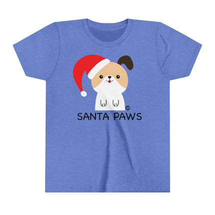 Santa Paws Dog Kids Short Sleeve Tee