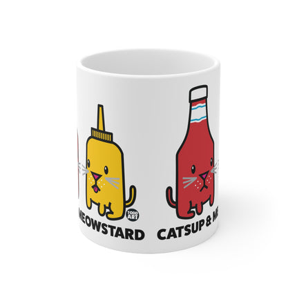 Catsup Meowstard Ceramic Mug