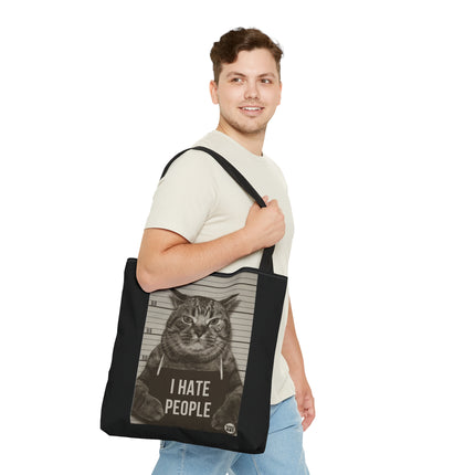 I Hate People Cat Tote Bag