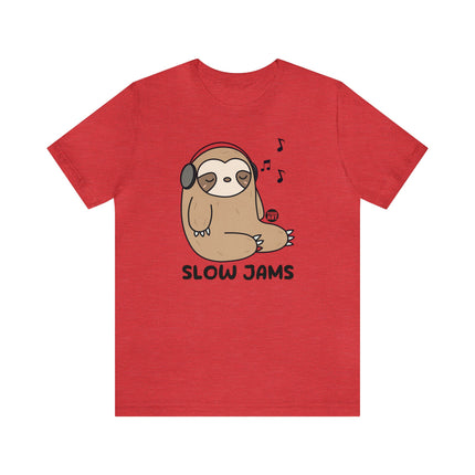 Sloth Slow Jams Headphone Unisex Tee