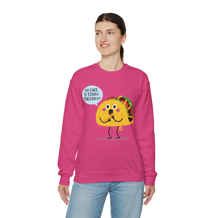 Oh Shit Taco Tuesday Crewneck Sweatshirt