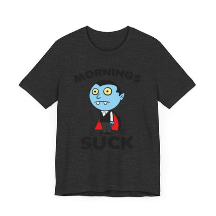 Cute "MORNING SUCK" DRACULA Tee Shirt