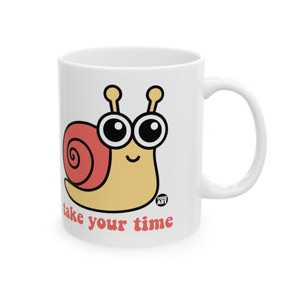 Take It Slow Cute Snail Coffee Mug