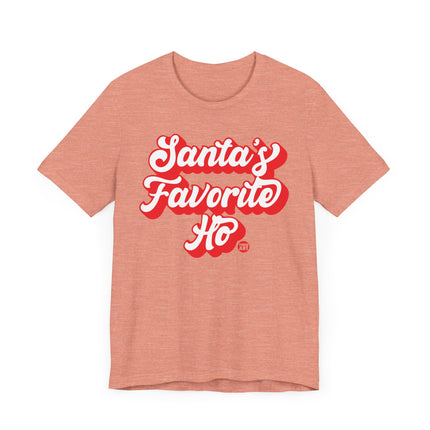 Funny "SANTA'S FAVORITE HO" Tee Shirt