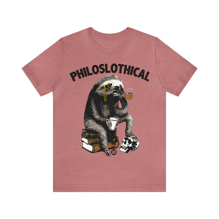 Philoslothical Sloth Unisex Short Sleeve Tee