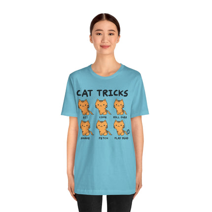 Cat Tricks Tee, Funny Cat Tees, Funny Cat Owner Tshirt