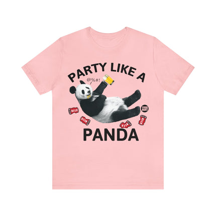 Party Like a Panda Unisex Short Sleeve Tee