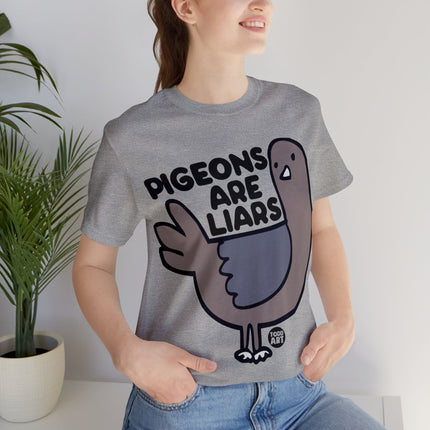 Pigeons Are Liars Unisex Short Sleeve Tee