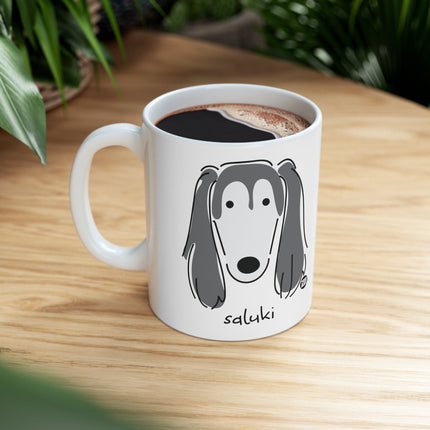 Dog Breeds Saluki Ceramic Mug