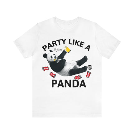 Party Like a Panda Unisex Short Sleeve Tee