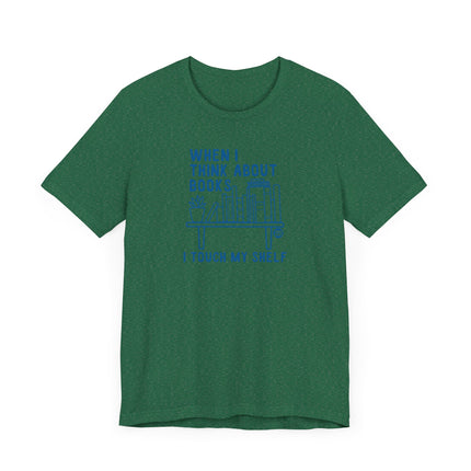 Funny "I TOUCH MY SHELF" Tee Shirt