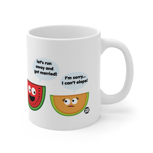 Can't Elope Canteloupe Ceramic Mug