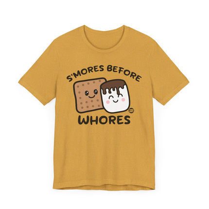 Funny "SMORES BEFORE WHORES" Tee Shirt