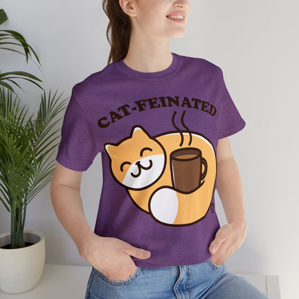 Cat-feinated Coffee Cat Unisex Tee