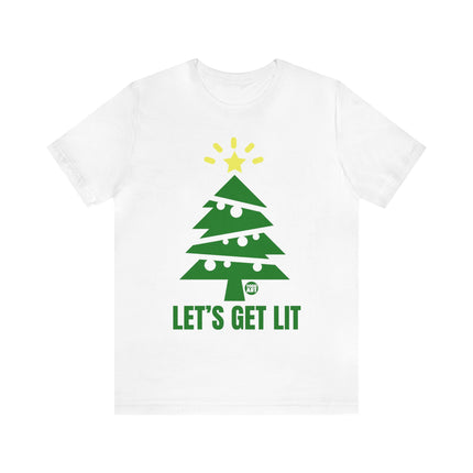 Let's Get Lit Xmas Tree Unisex Tee