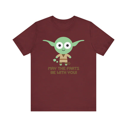 Funny Star Wars "May the Farts Be With You" Yoda Tee Shirt