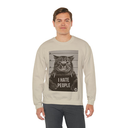 I Hate People Cat Crewneck Sweatshirt