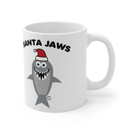 Santa Jaws Shark Christmas Ceramic Mug