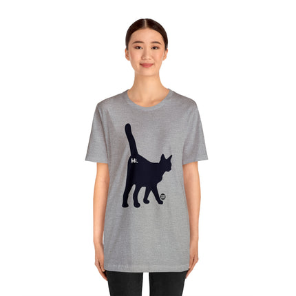 Cat Butt Hi Unisex Short Sleeve Tee