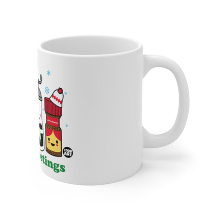 Seasons Greetings Christmas Ceramic Mug