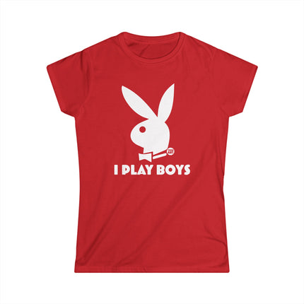 I Play Boys Women's Softstyle Tee