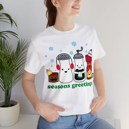 Seasons Greetings Christmas Unisex Tee