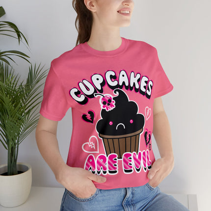 Cupcakes Are Evil Unisex Tee