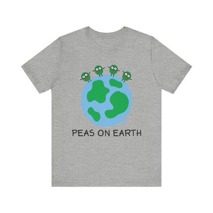 Peas on Earth Unisex Short Sleeve Tee