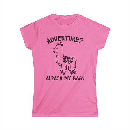 Adventure Alpaca My Bags Women's Softstyle Tee