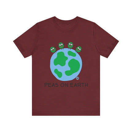 Cute "PEAS ON EARTH" Tee Shirt