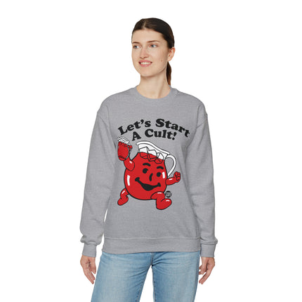 Let's Start a Cult Kool Aid Man Crewneck Sweatshirt