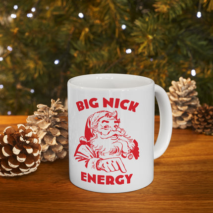 Big Nick Energy Santa Christmas Ceramic Mug