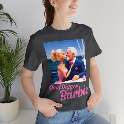 Gold Digger Barbie Unisex Short Sleeve Tee