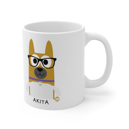 Bow Wow Meow Akita Ceramic Mug