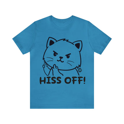 Hiss Off Cat Unisex Short Sleeve Tee