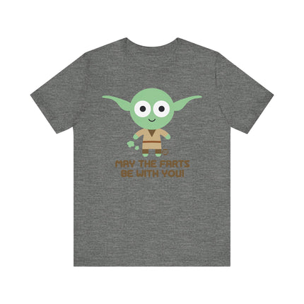 Funny Star Wars "May the Farts Be With You" Yoda Tee Shirt