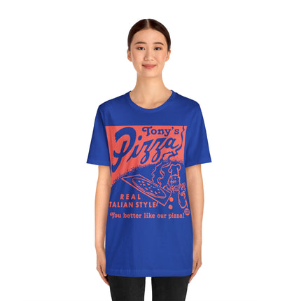 Retro Ton't Pizza Unisex Short Sleeve Tee