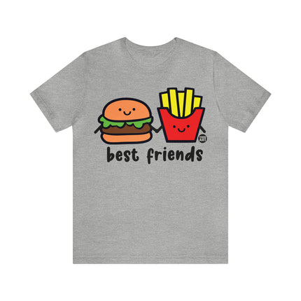 Best Friends Burger and Fries Unisex Short Sleeve Tee