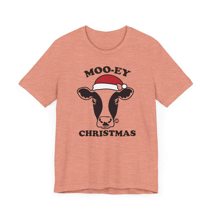 Cute "MOOEY XMAS" Tee Shirt