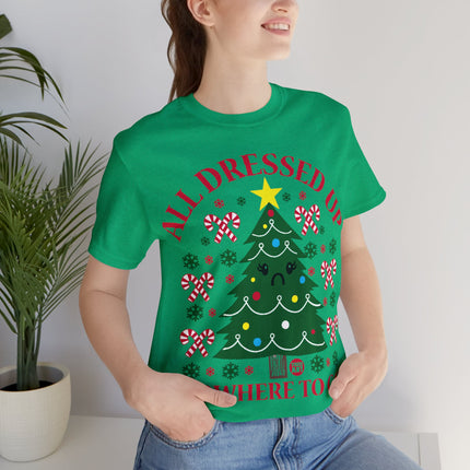 All Dressed Up Christmas Tree Unisex Short Sleeve Tee