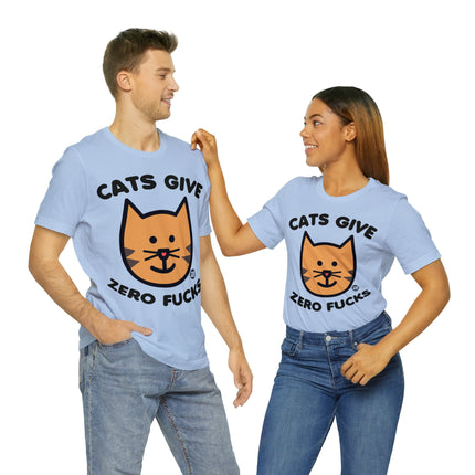 Cats Give Zero Fucks Unisex Tee