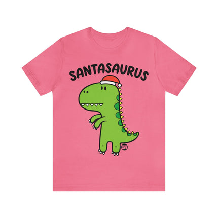 Santasaurus Dinosaur Christmas Unisex Tee